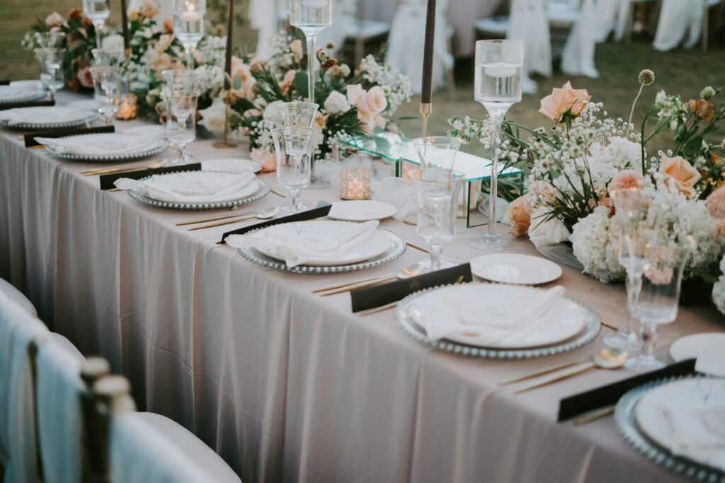 decorated table setting wedding celebration scaled 1 Home